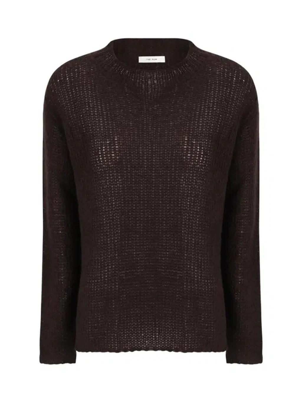 Helios Brushed Jumper In Brown Product Image