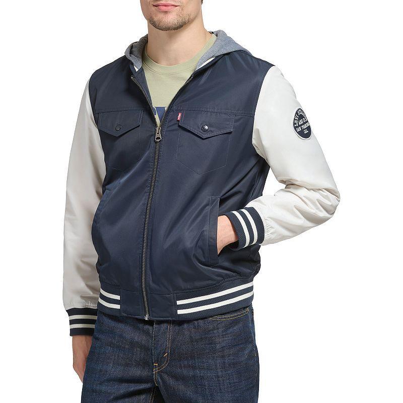 Mens Levis Colorblock Varsity Bomber Jacket Product Image