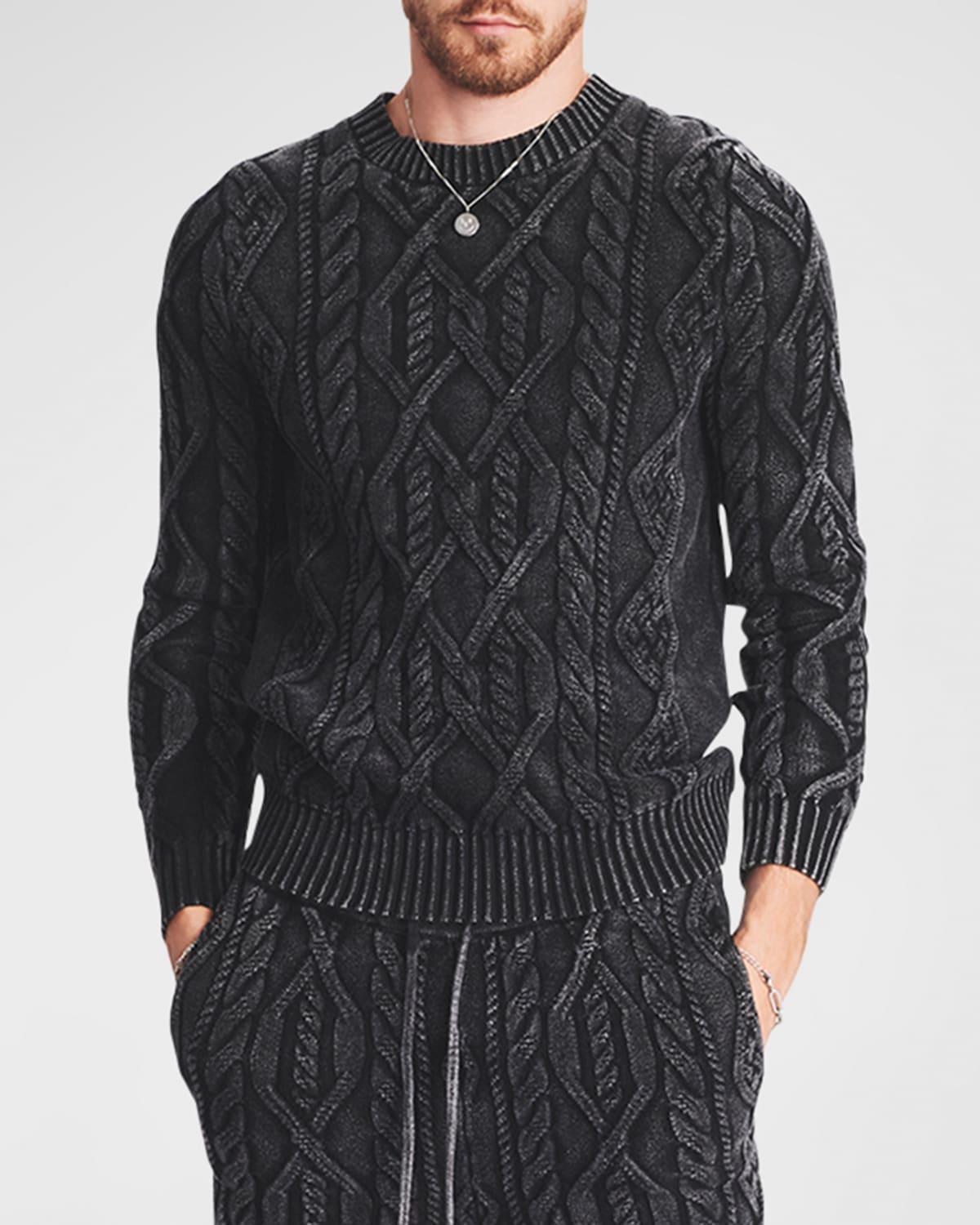 Mens Liam Cable-Knit Sweater Product Image