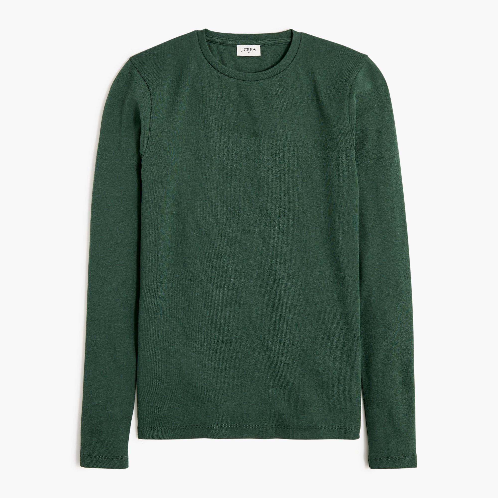 Long-sleeve ribbed everyday tee Product Image