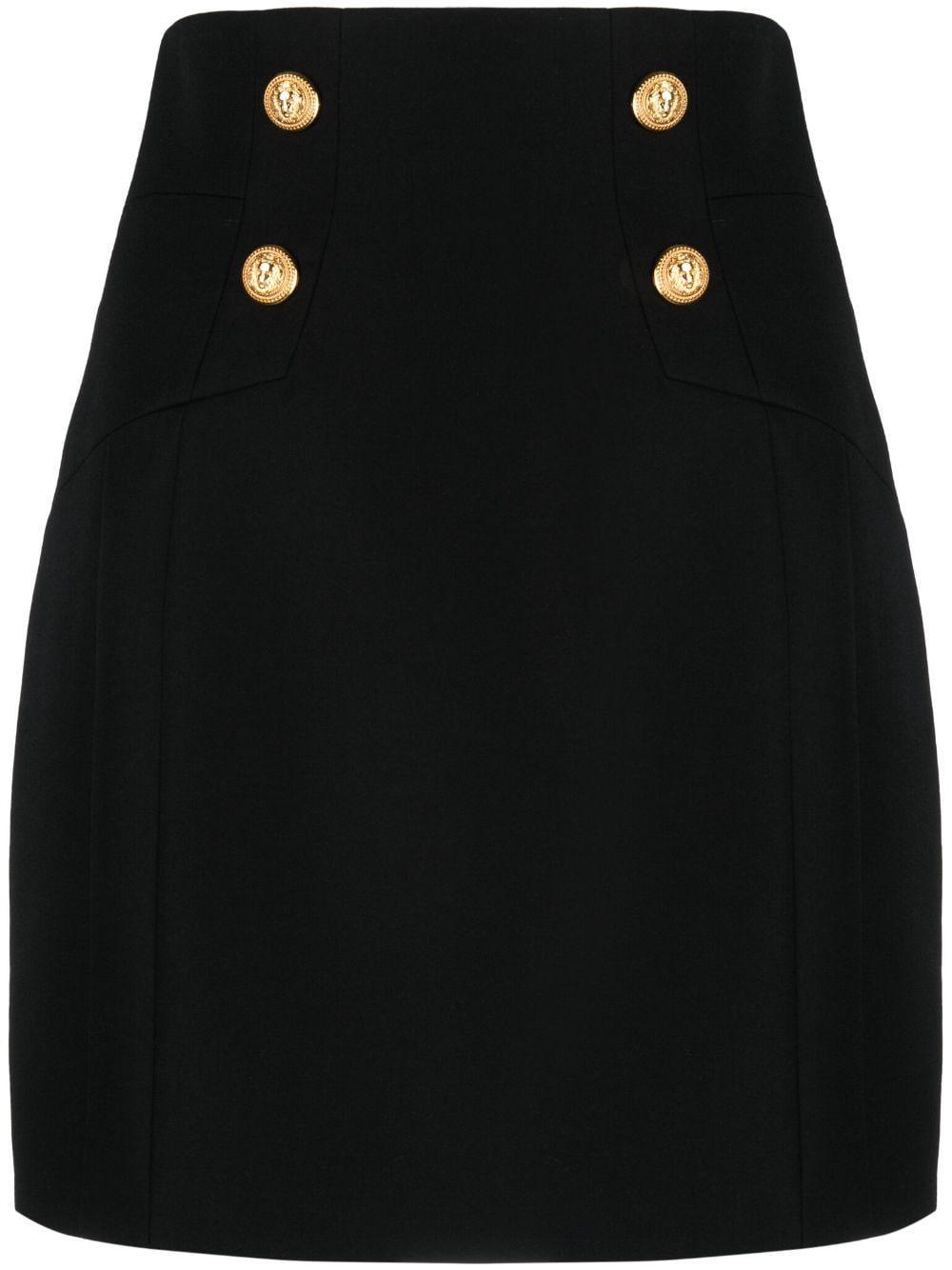 BALMAIN Button-detail Pencil Skirt In Black Product Image