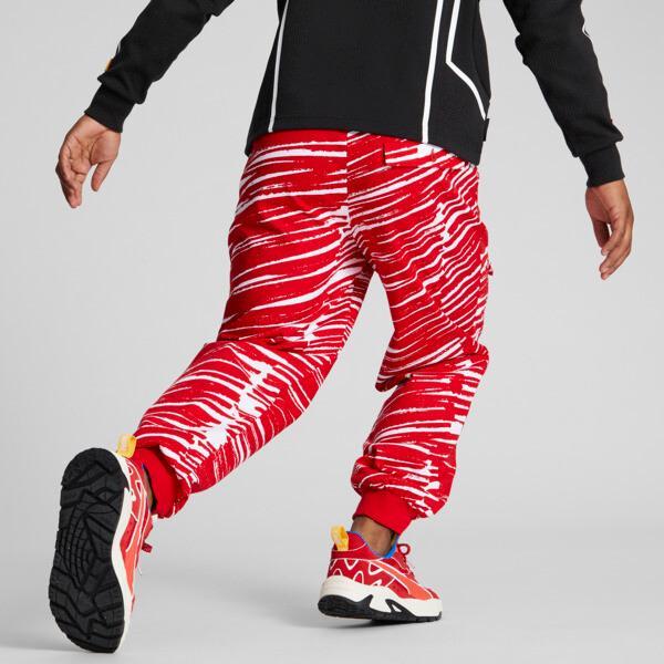 PUMA SCUDERIA FERRARI x JOSHUA VIDES Men's Race Pants in Red Product Image