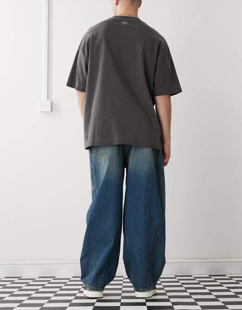 COLLUSION X004 balloon jeans in greencast Product Image