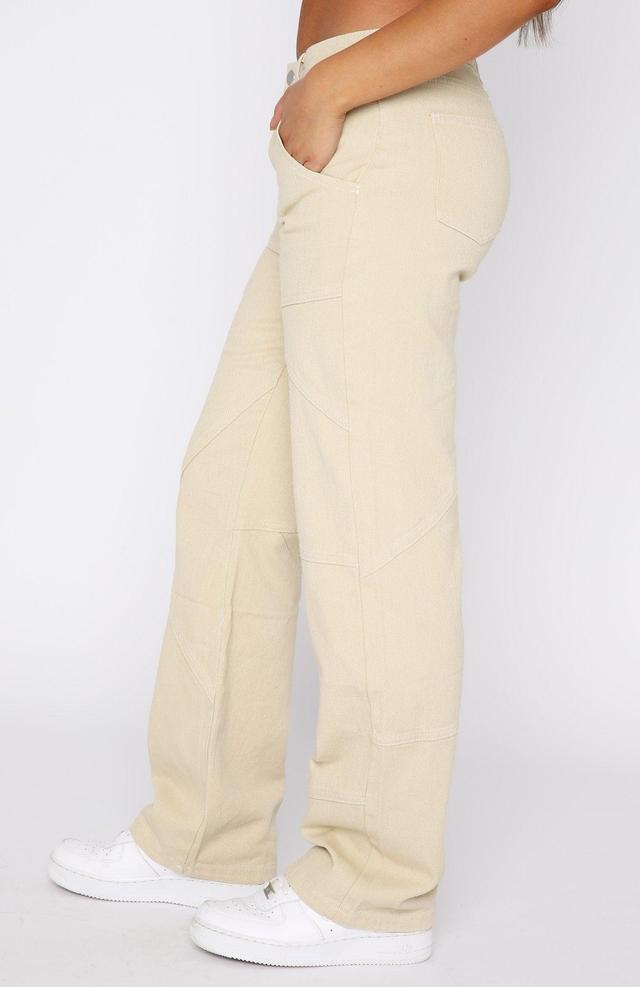 Big Energy Jeans Beige Product Image