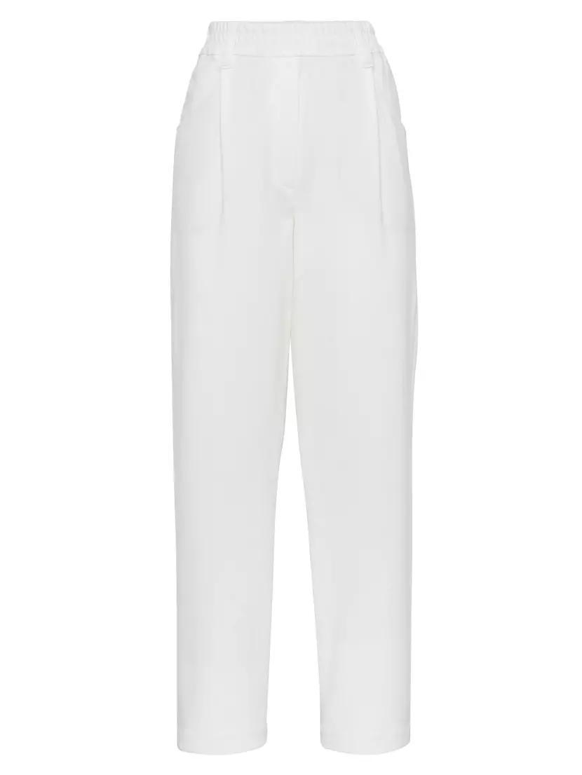 Stretch Cotton Couture Interlock Baggy Trousers product image