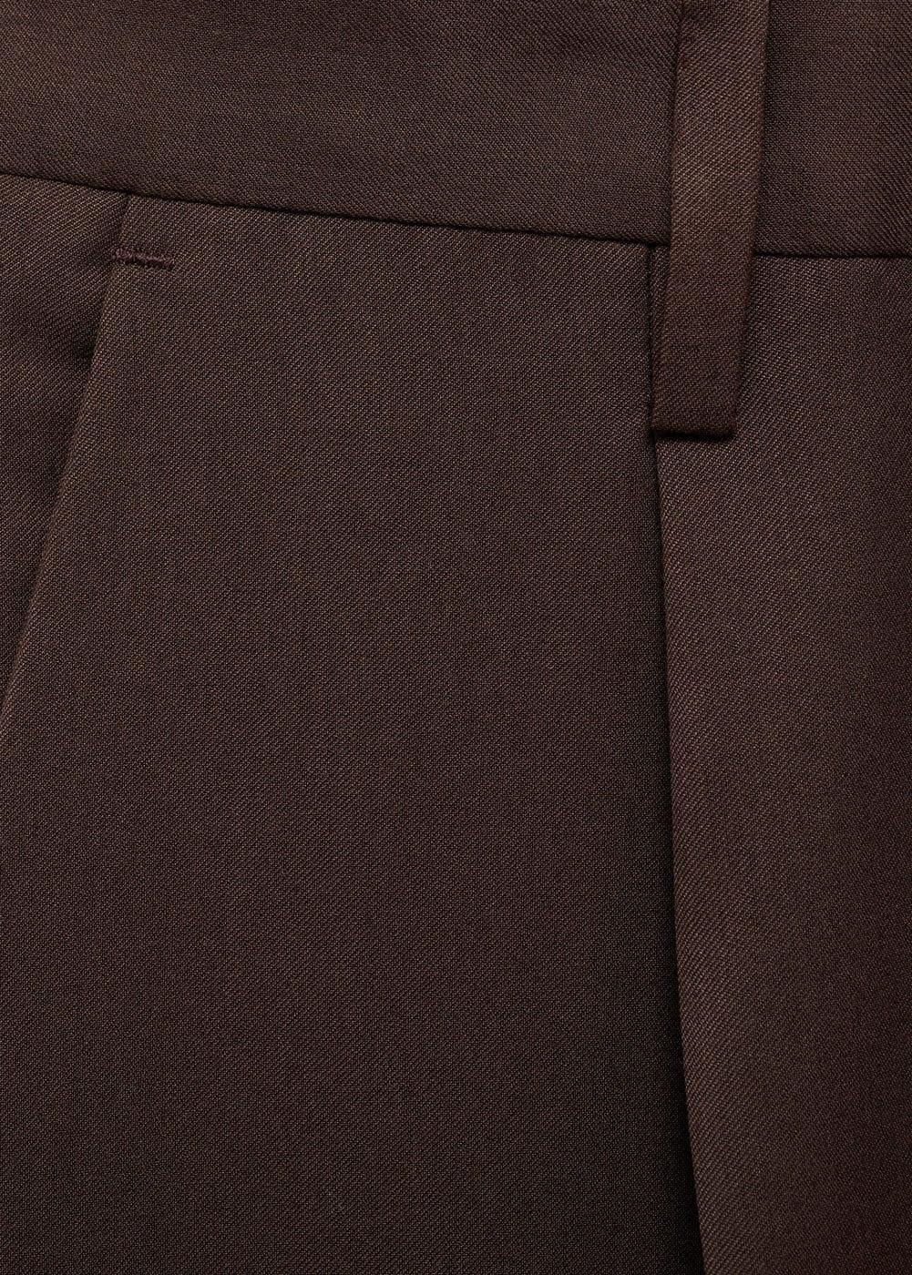 MANGO MAN - Regular-fit suit pants with pleats burgundyMen Product Image