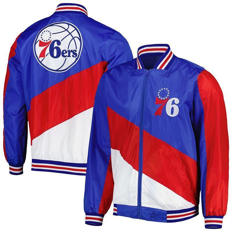 Mens JH Design Royal Philadelphia 76ers Ripstop Nylon Full-Zip Jacket Product Image