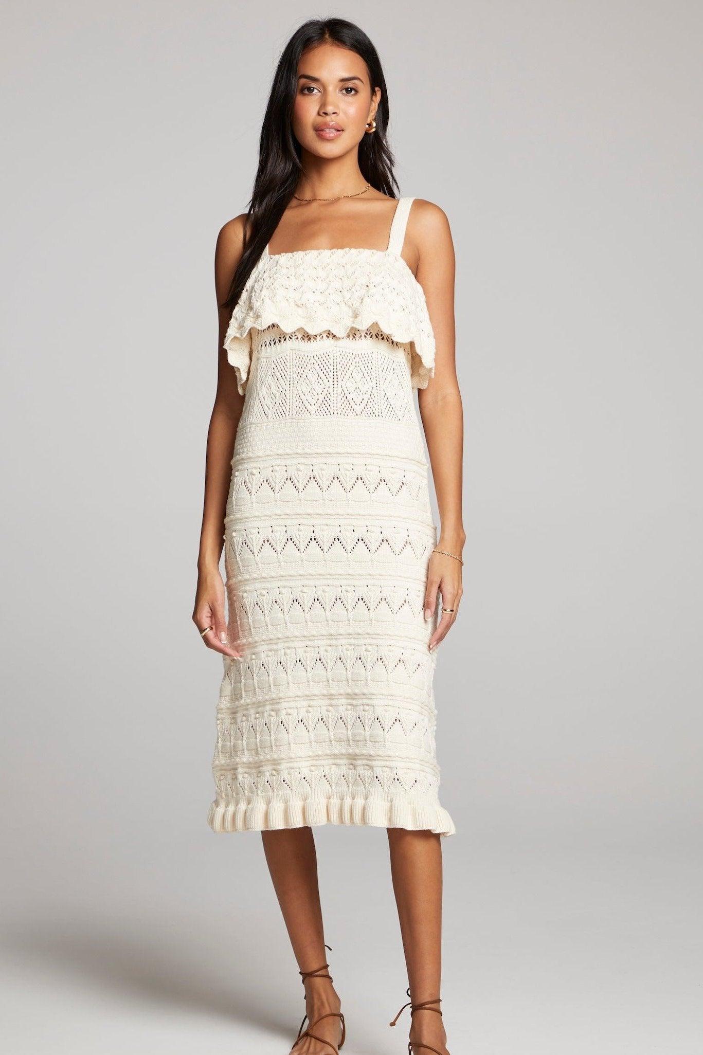 Saltwater Luxe Kendra Dress in Natural Product Image