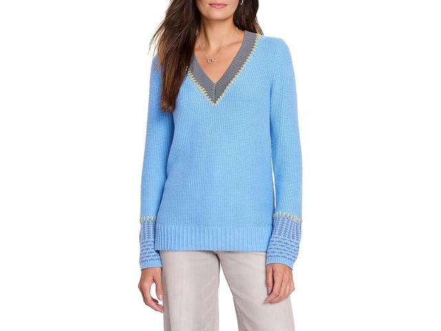 NIC+ZOE Tipped Texture Sweater Multi) Women's Sweater Product Image