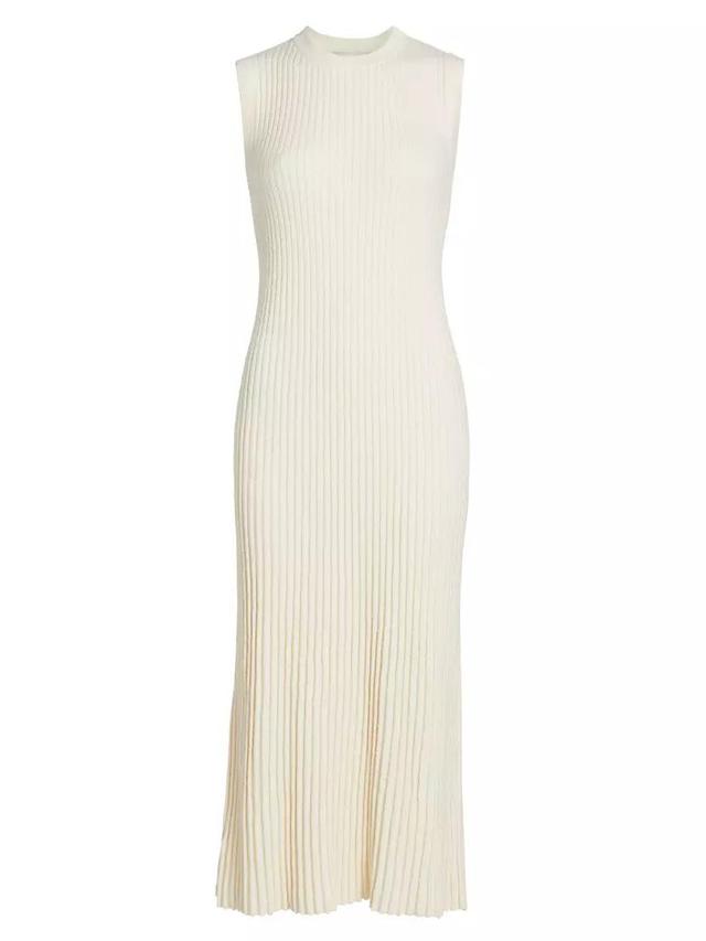 Bouclé Rib-Knit Tank Midi-Dress Product Image