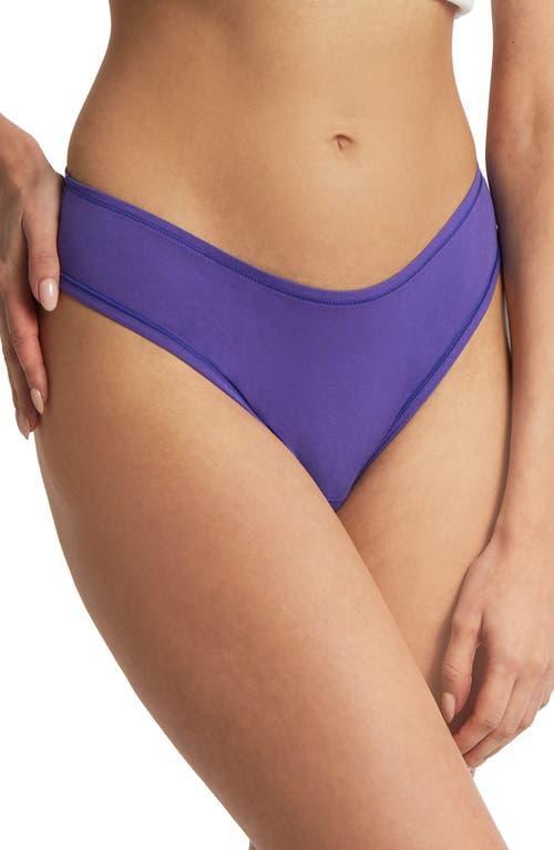 Hanky Panky PlayStretch Natural Rise Thong in Sky Dive at Nordstrom, Size Medium Product Image