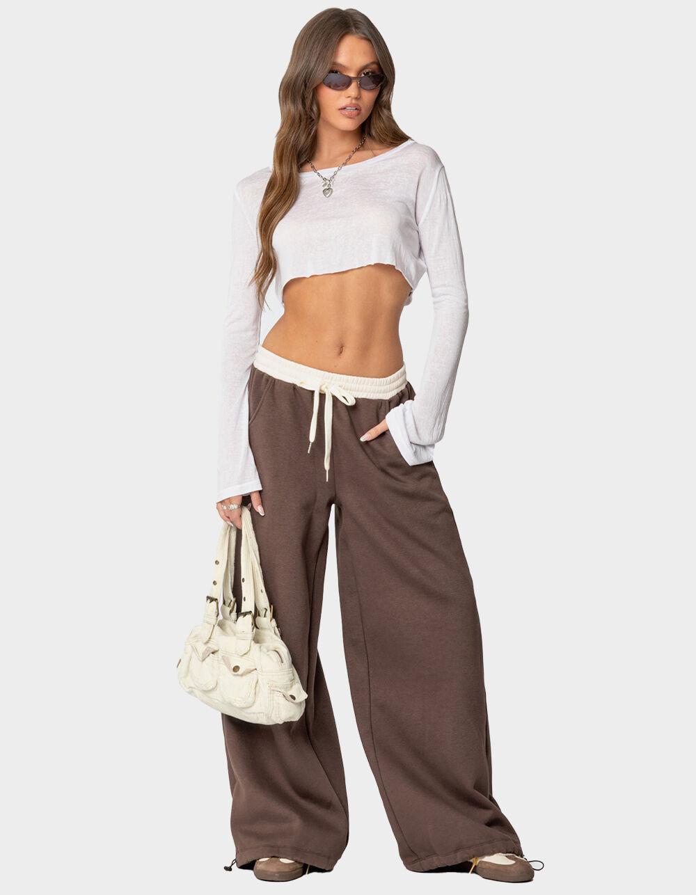 EDIKTED Mikki Wide Leg Sweatpants Product Image