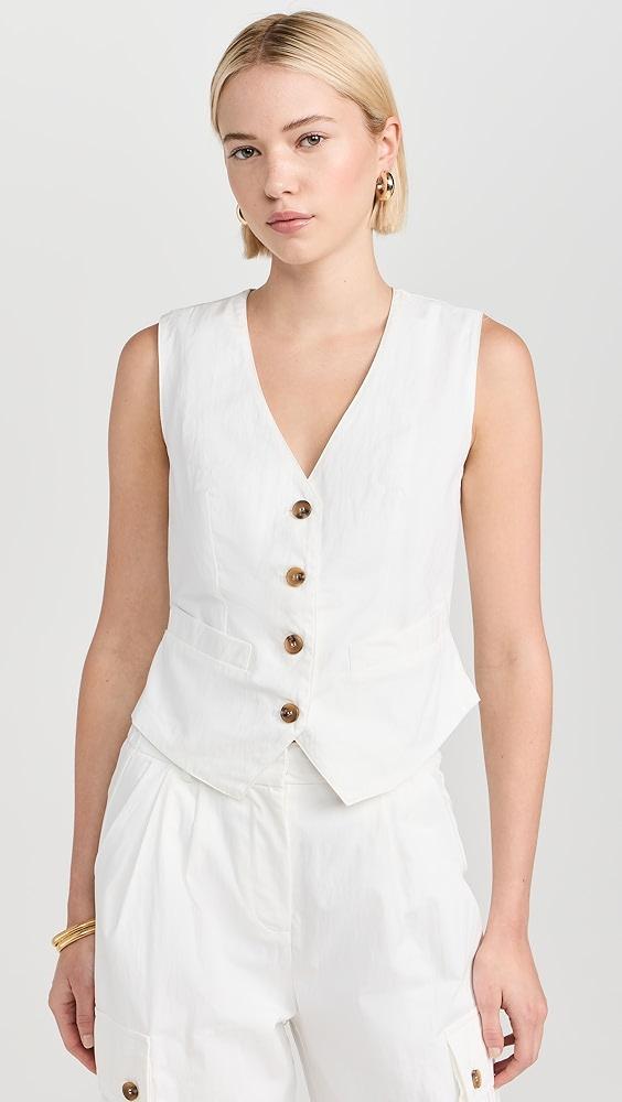 Moon River Button Up Vest | Shopbop Product Image