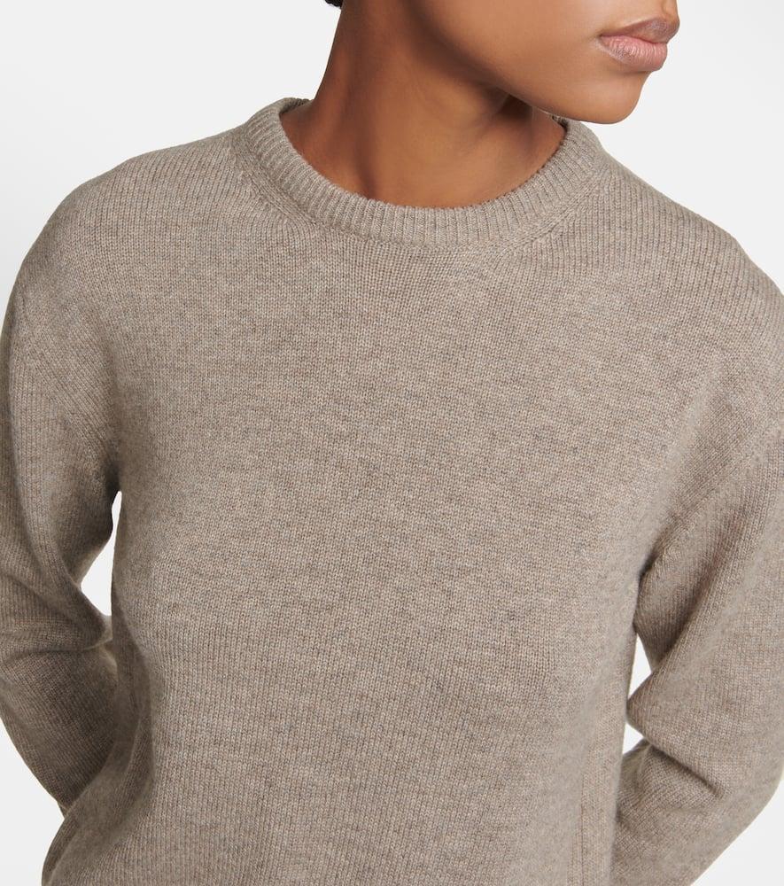 THE ROW Darcis Cashmere Crewneck Sweater In Beige Product Image