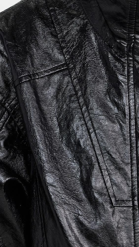 rag & bone Monica Faux Leather Foil Jacket | Shopbop Product Image