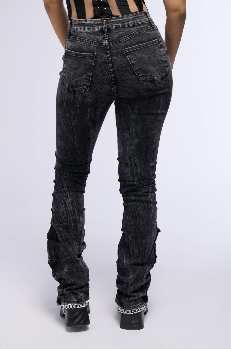 MATRIX HIGH RISE STACKED JEANS Product Image