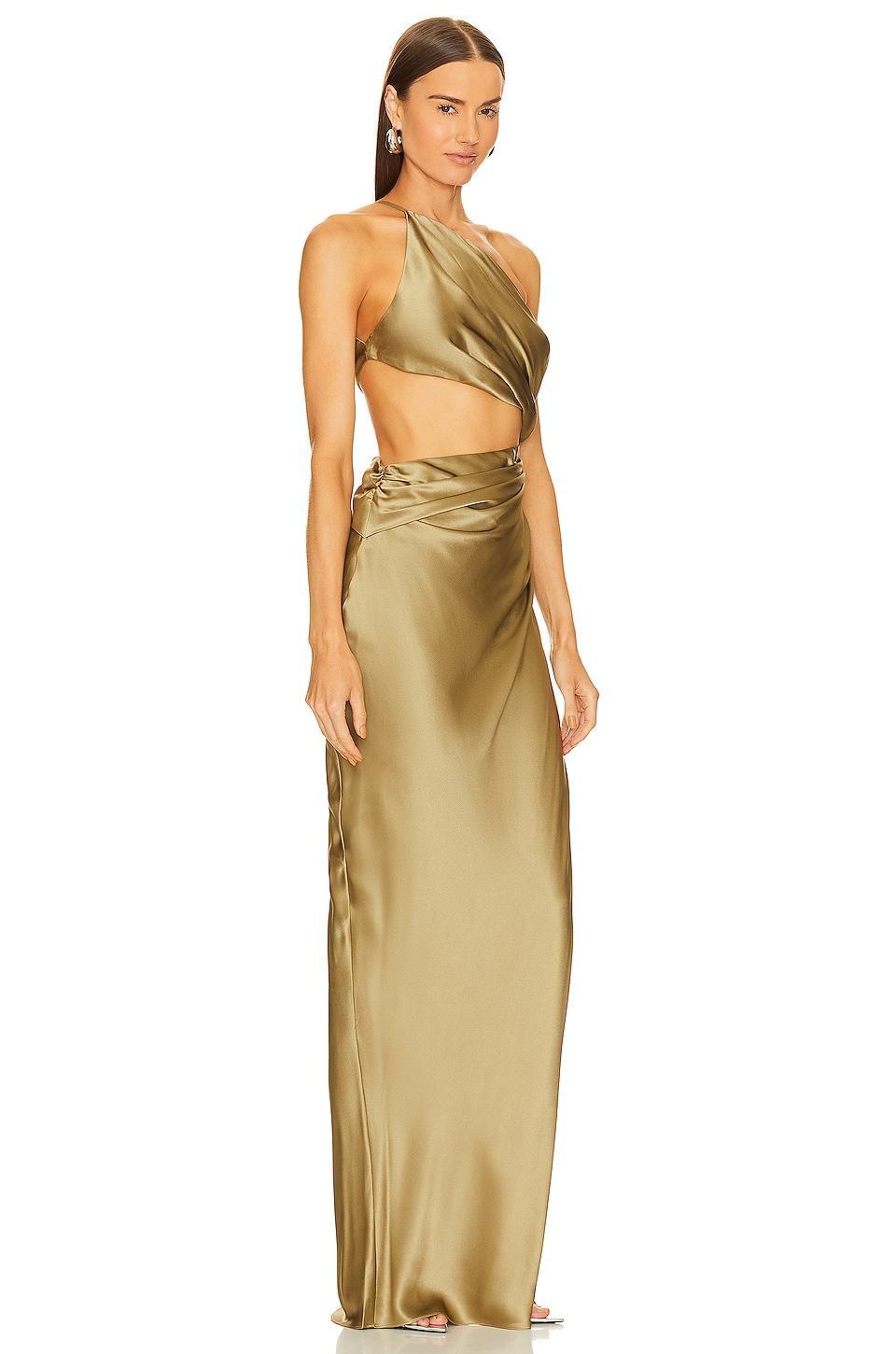 One Shoulder Cut Out Gown Product Image