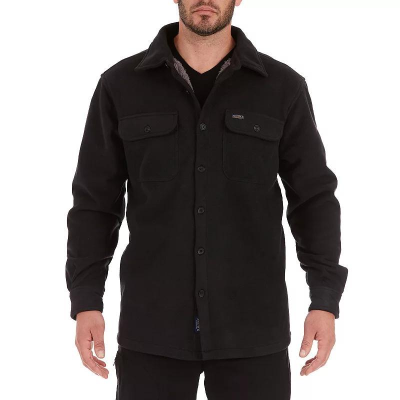 Smiths Workwear Mens Midweight Shirt Jacket, Medium , Black Product Image