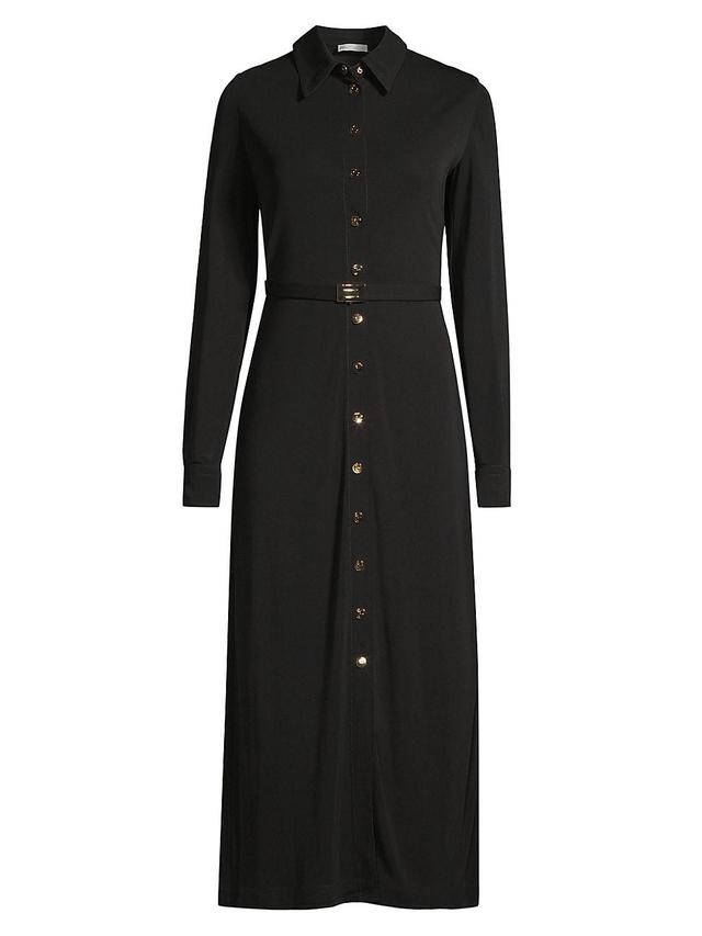 Womens Belted Jersey Shirtdress Product Image