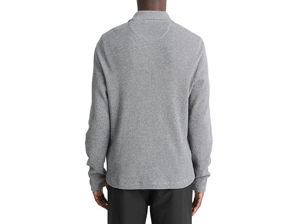 Mens Sunfaded Thermal Polo Shirt Product Image