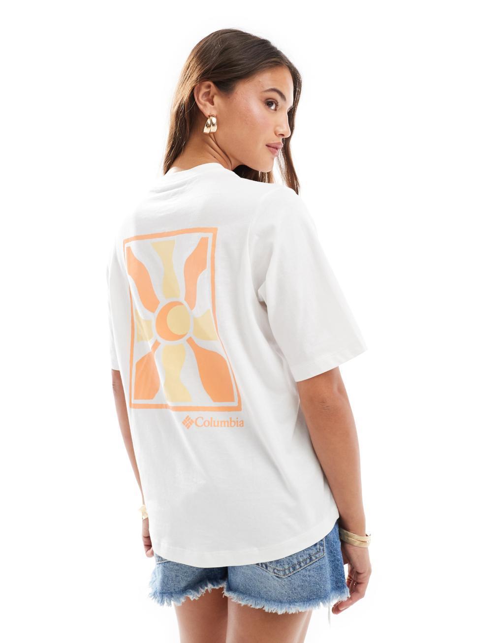 Columbia North Cascades back print t-shirt in white  Product Image