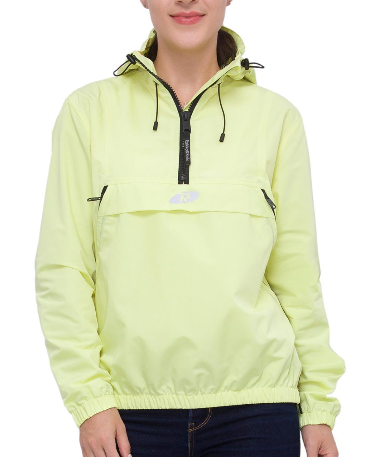 Womens Mesh Lined Pullover Anorak Track Jacket Windbreaker, up to 2XL Product Image