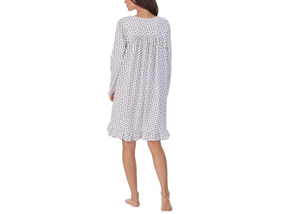 Eileen West Floral Long Sleeve Knit Nightgown Product Image