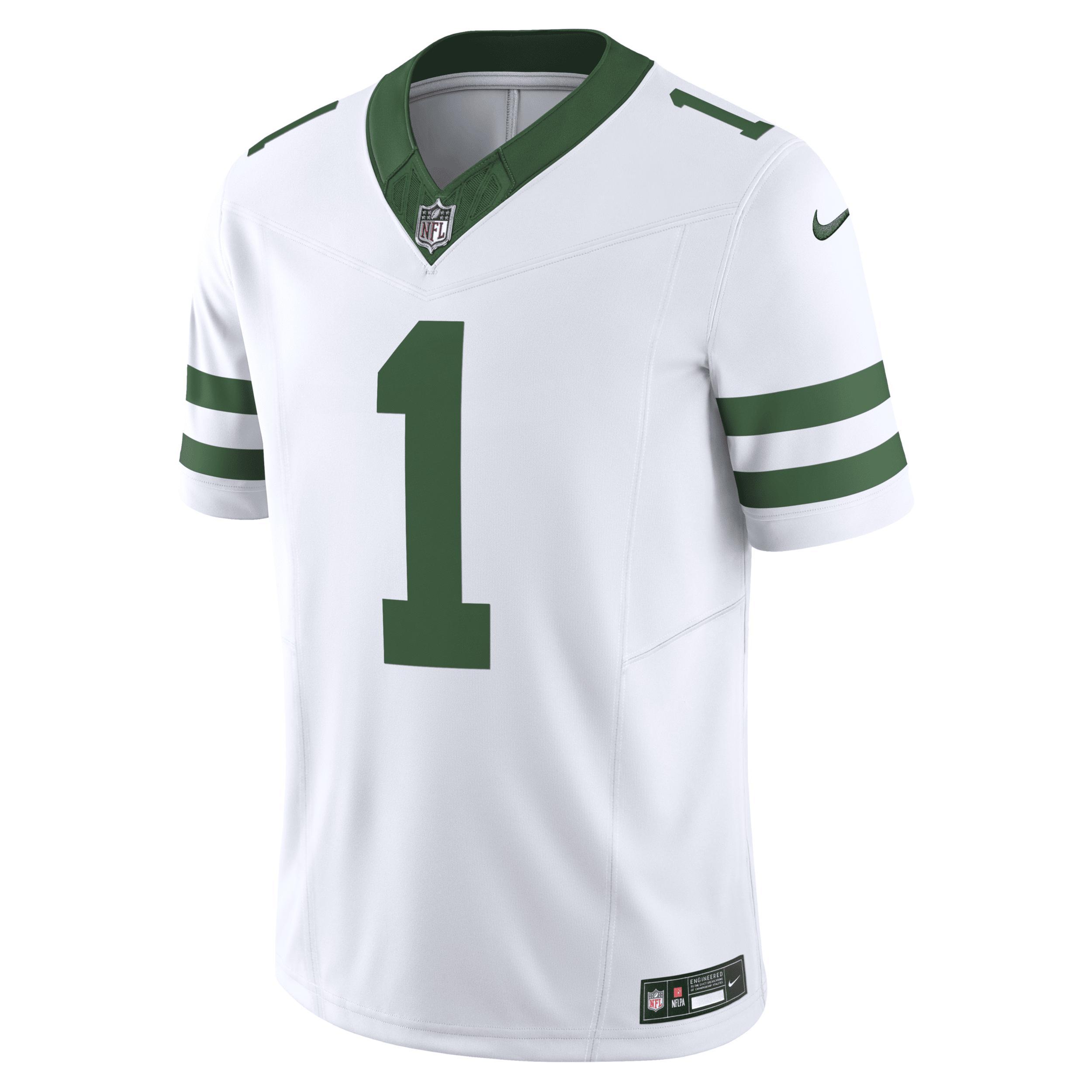 Mens Nike Ahmad Sauce Gardner Legacy New York Jets Vapor F.U.S.E. Limited Jersey Product Image