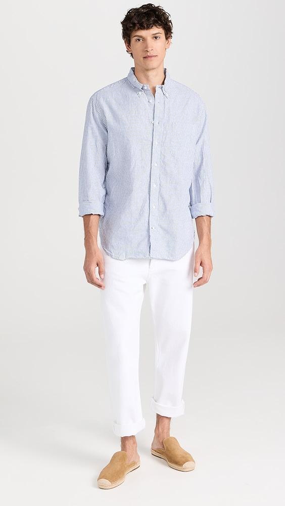 Gitman Vintage Striped Linen Button Down | Shopbop Product Image