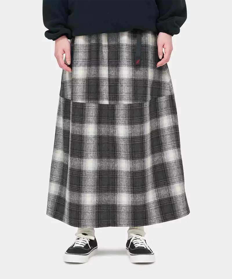 Wool Paneled Skirt Female Product Image