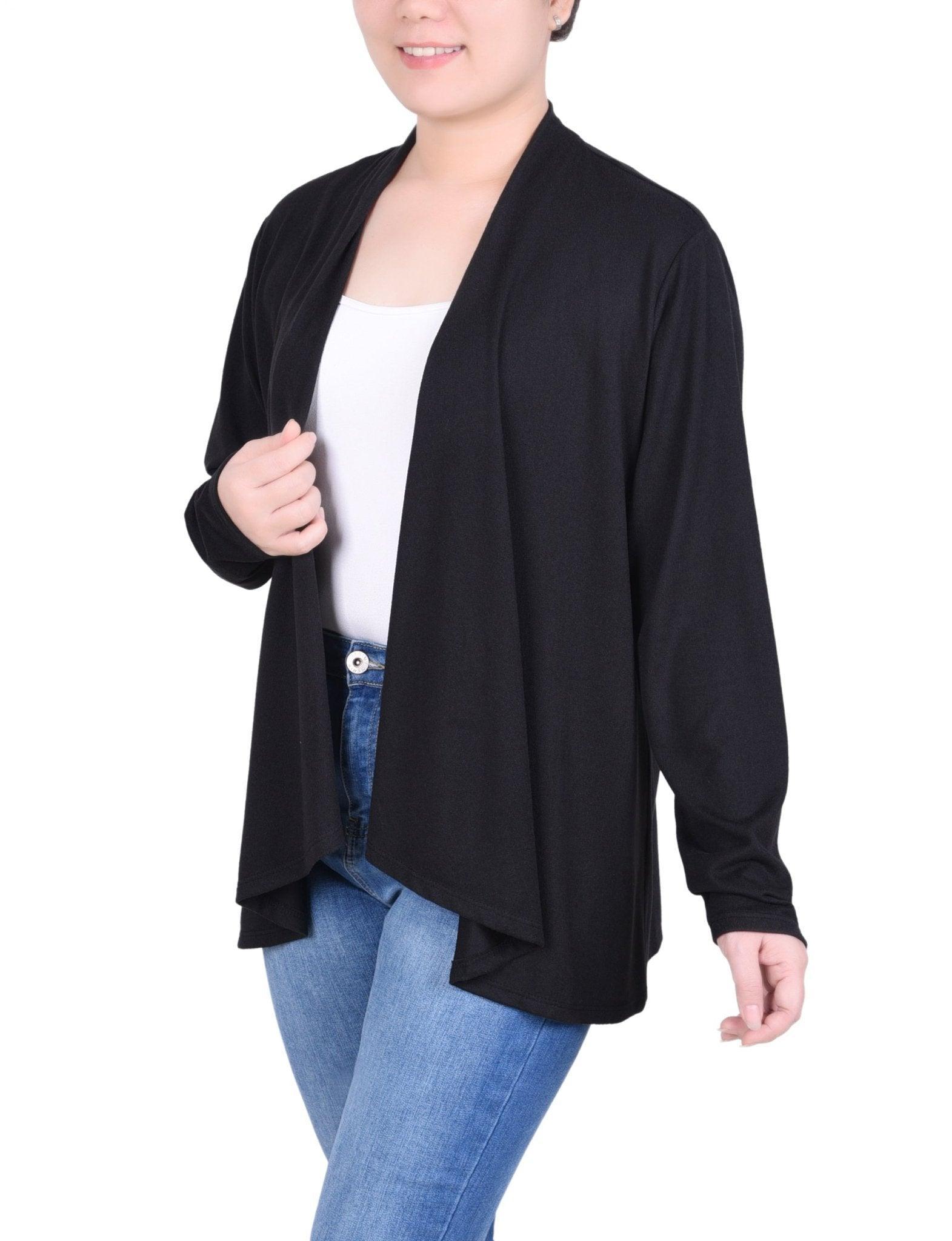 Long Sleeve Swing Cardigan - Petite Product Image