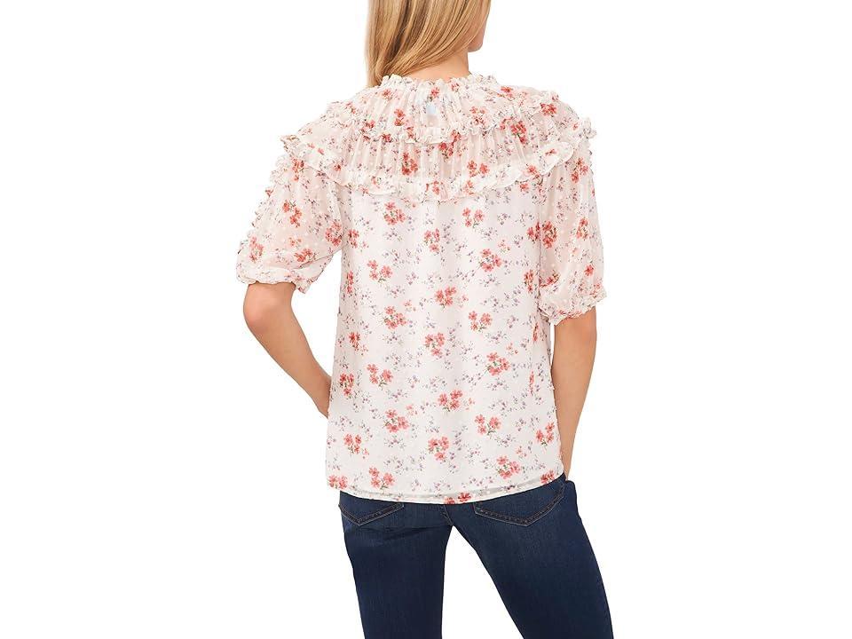 CeCe Shirred Yoke Top (Ultra ) Women's Clothing Product Image