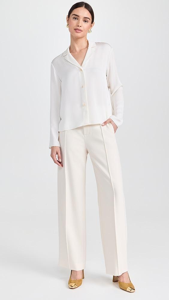 Theory Lapel Collar Blouse | Shopbop Product Image