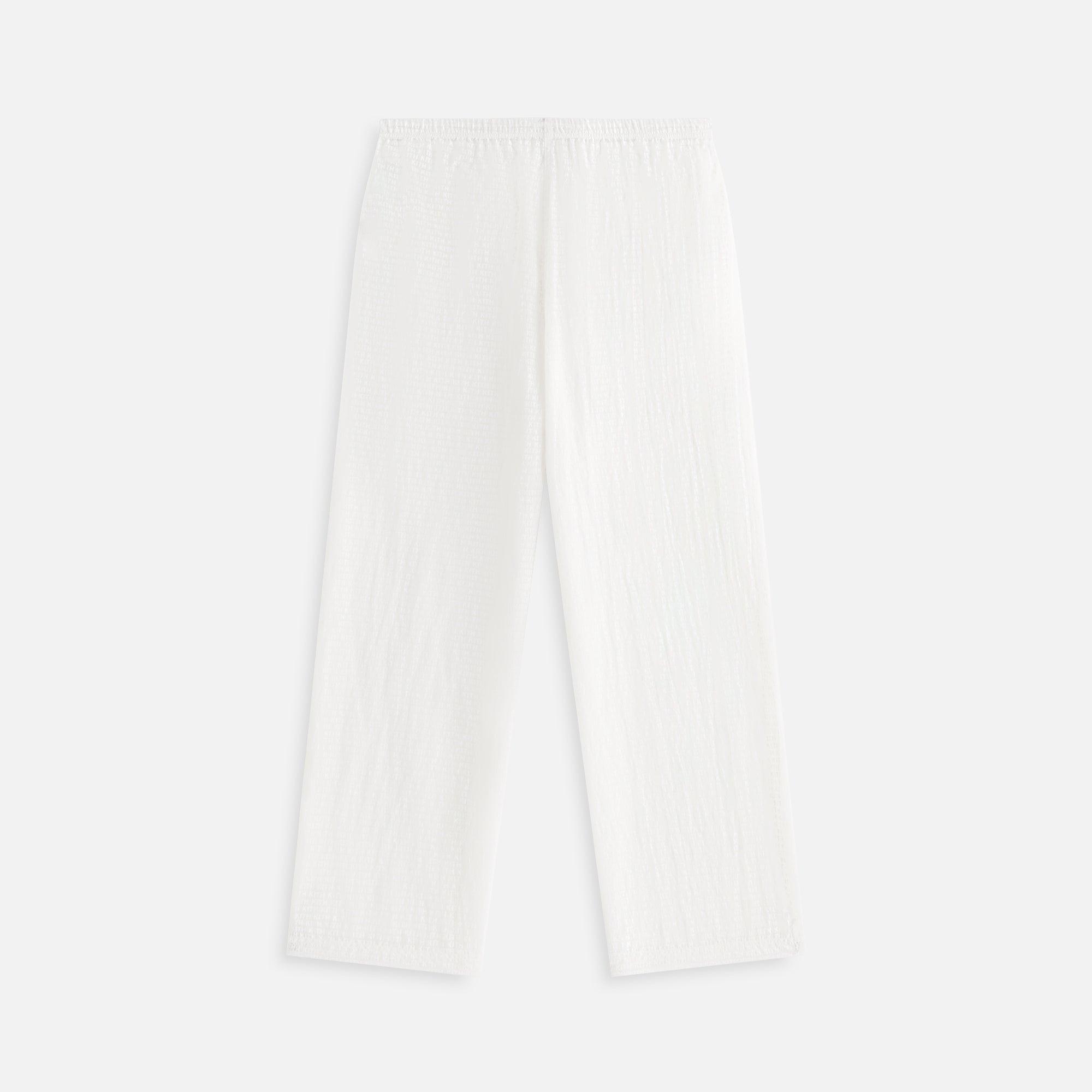 Kith Women Kavi Sheer Monogram Pant - White Female Product Image