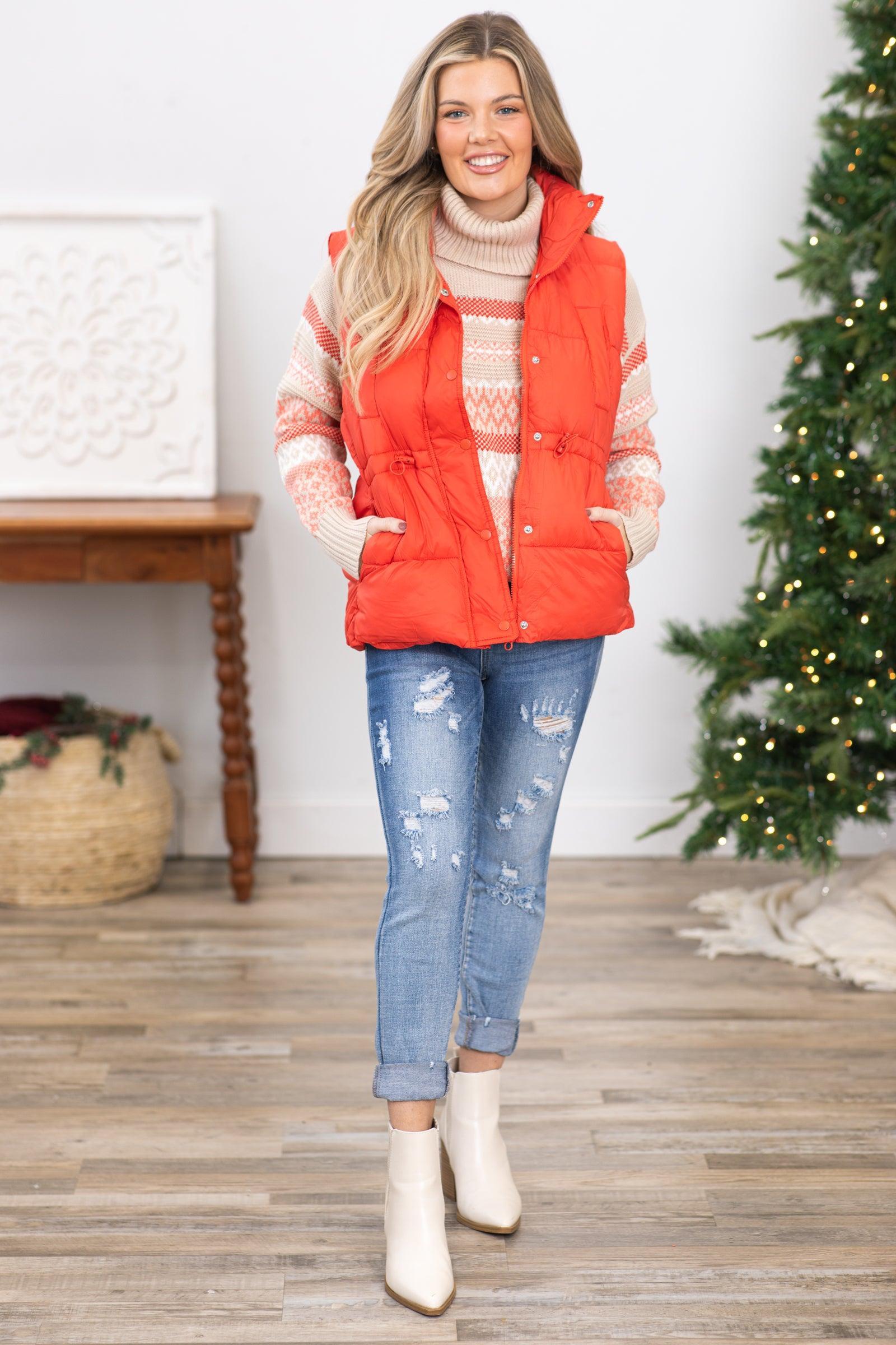 Orange Channel Quilted Puffer Vest Product Image