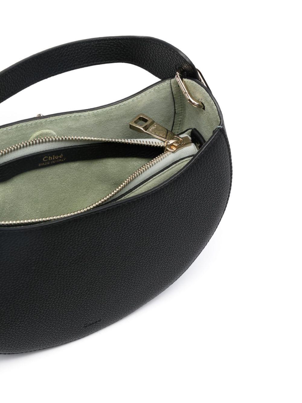 Leather Harlene Bag With Chain In Black Product Image