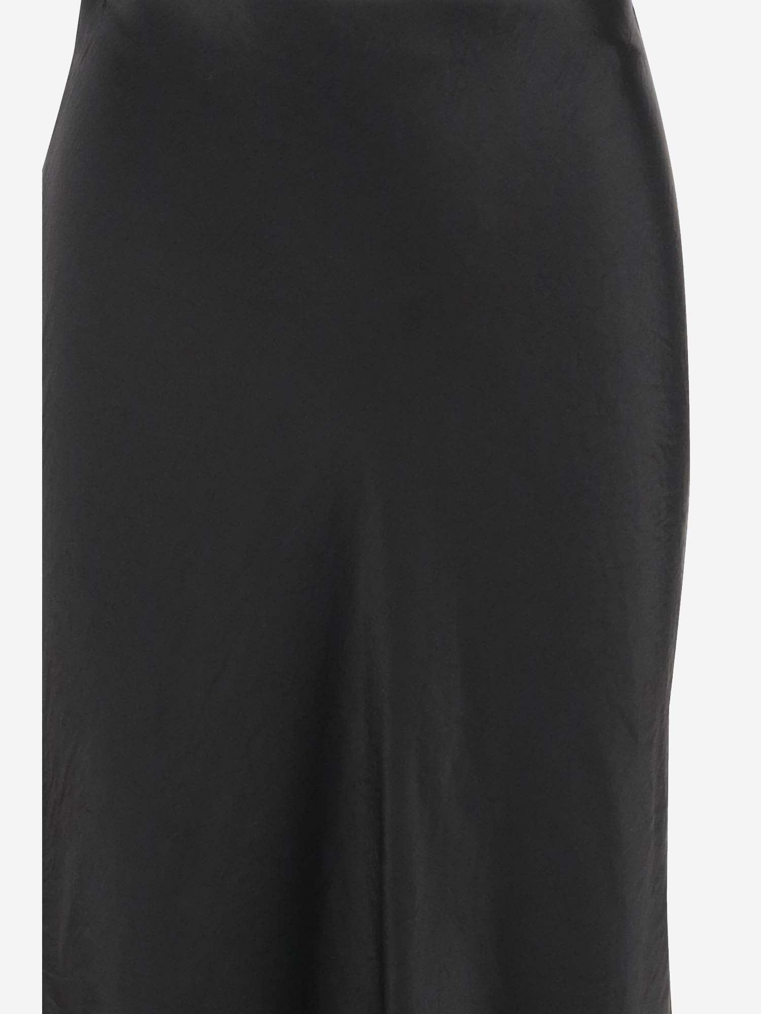 Satin Skirt In Black Product Image