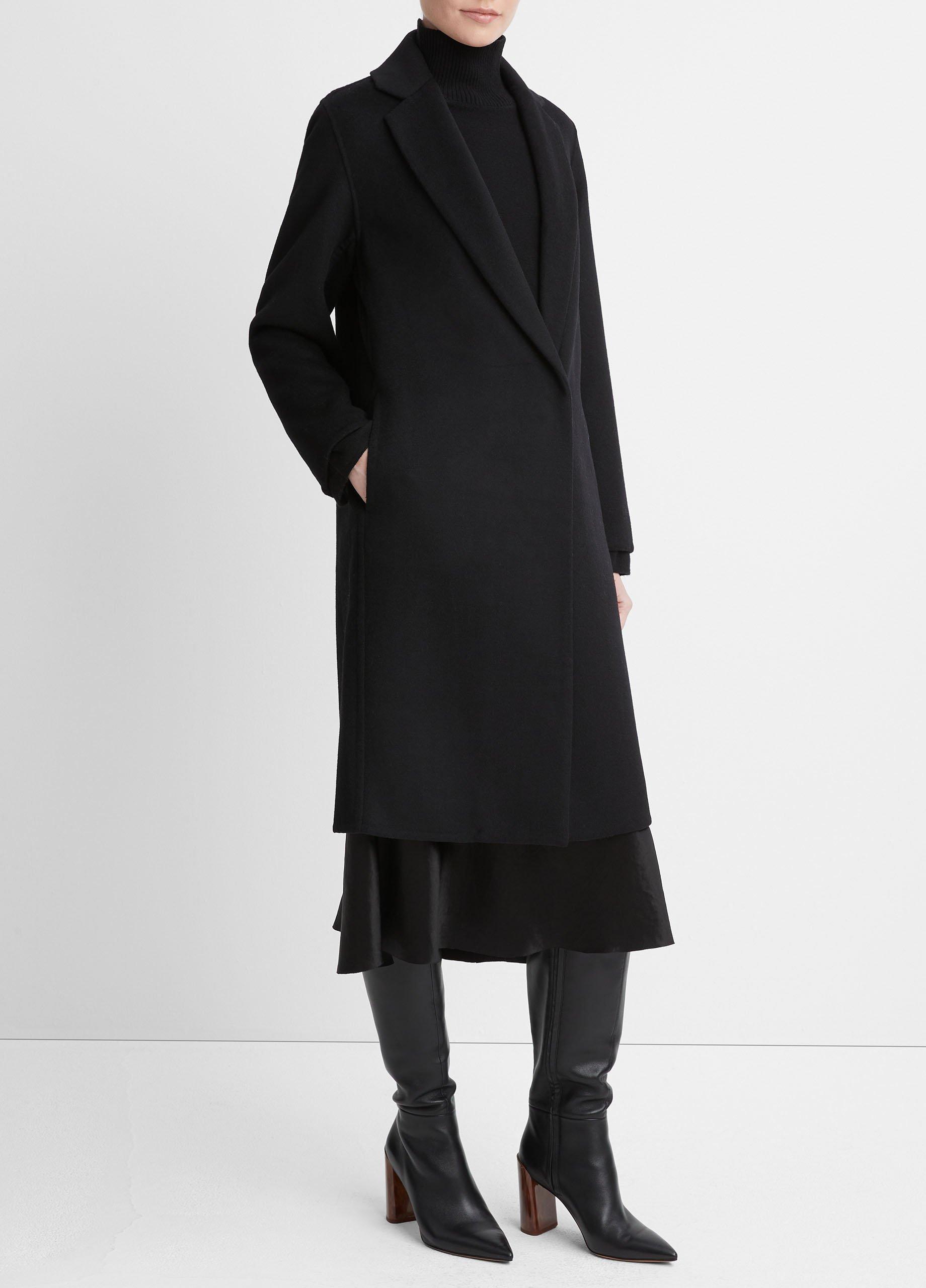 Classic Wool-Blend Straight Coat Product Image