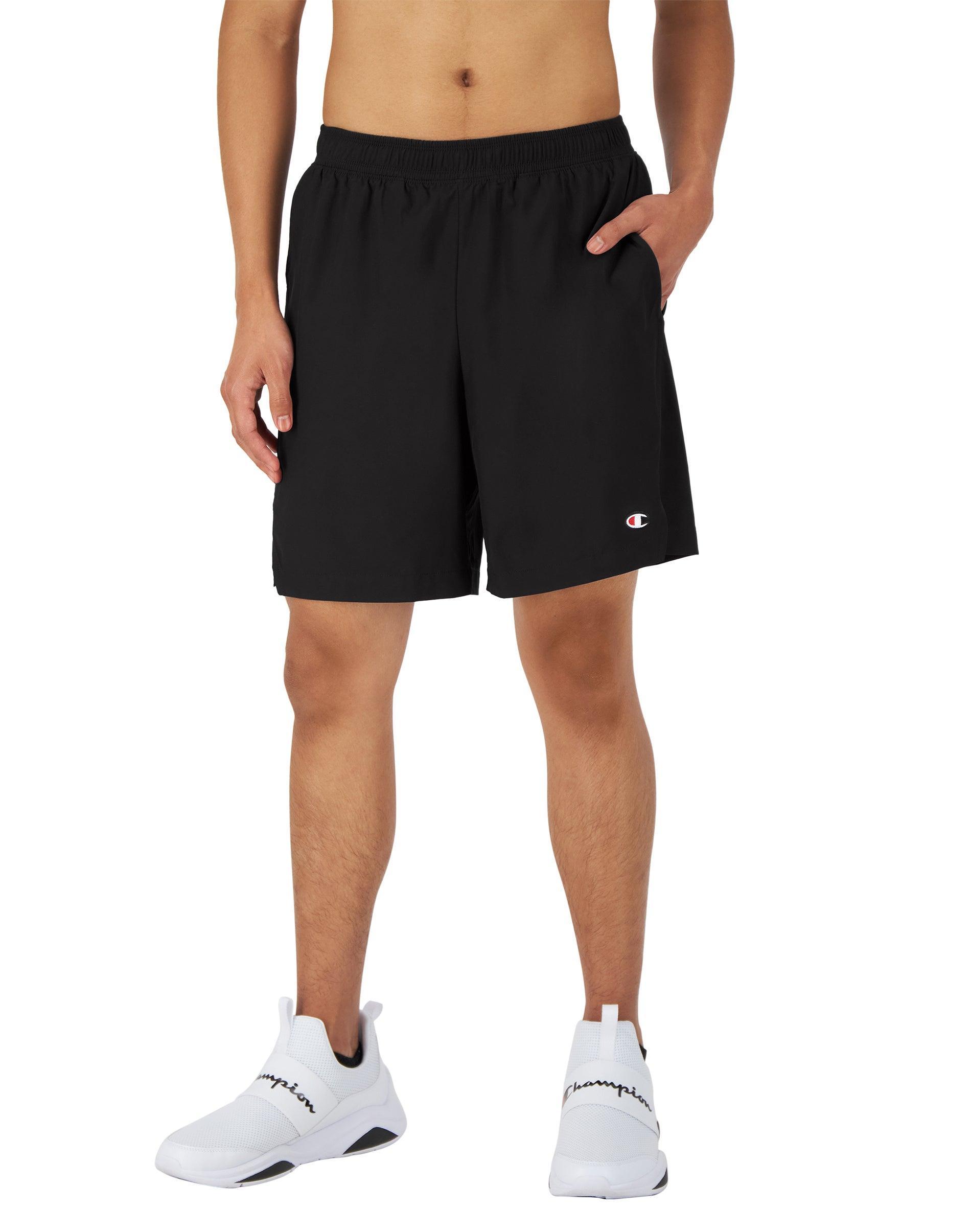 Mens Champion MVP Shorts with Total Support Pouch, Moisture Wicking, C Logo, 7 Black 2XL Product Image