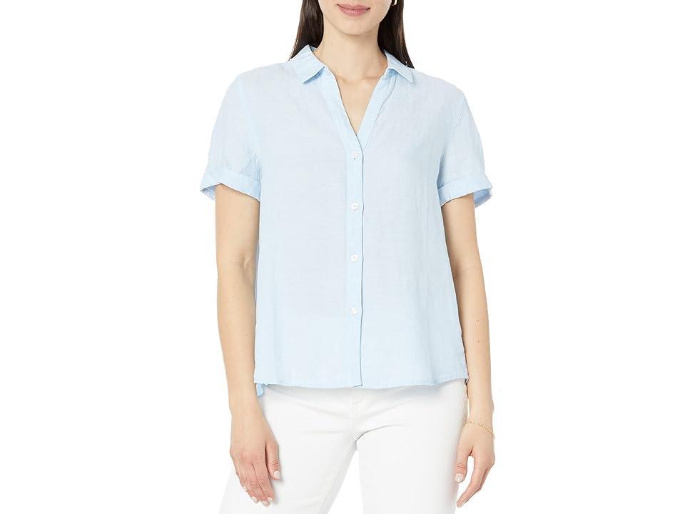 Tommy Bahama Coastalina Short Sleeve Camp Shirt (Linen Sky) Women's Clothing Product Image