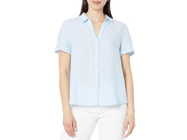 Tommy Bahama Coastalina Short Sleeve Camp Shirt (Linen Sky) Women's Clothing Product Image