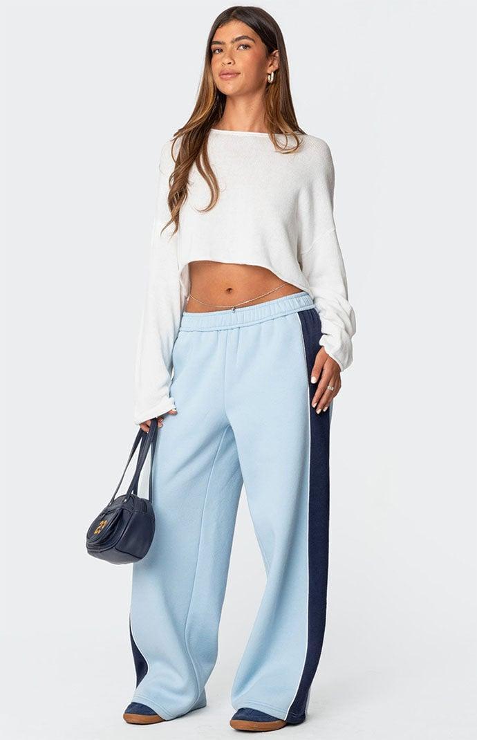 Edikted Women's Contrast Panel Sweatpants Product Image