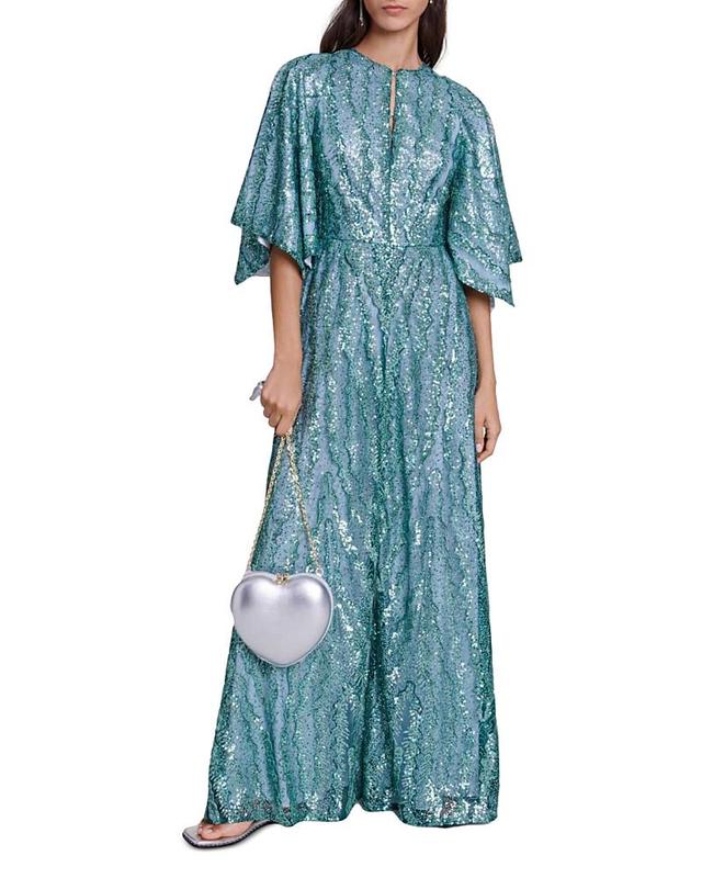 Womens Sequin Maxi Dress Product Image