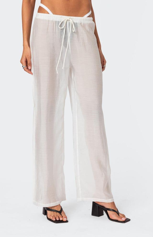 Edikted Women's Breezy Sheer Pants Product Image