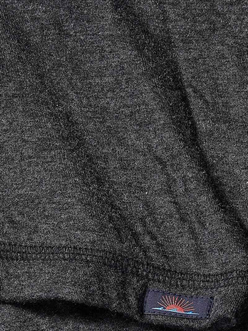 Long-Sleeve Cloud Henley - Charcoal Heather Product Image