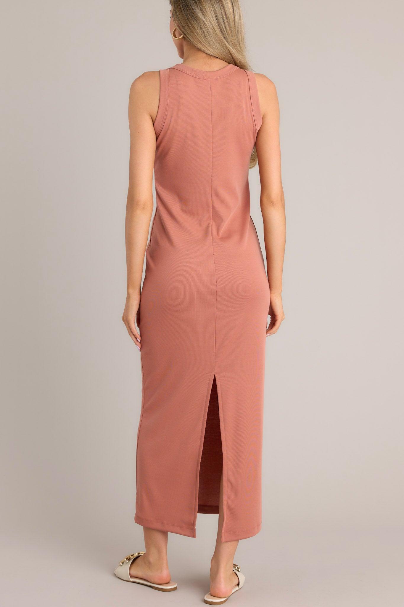 Tranquil Waters Terracotta Maxi Dress Product Image