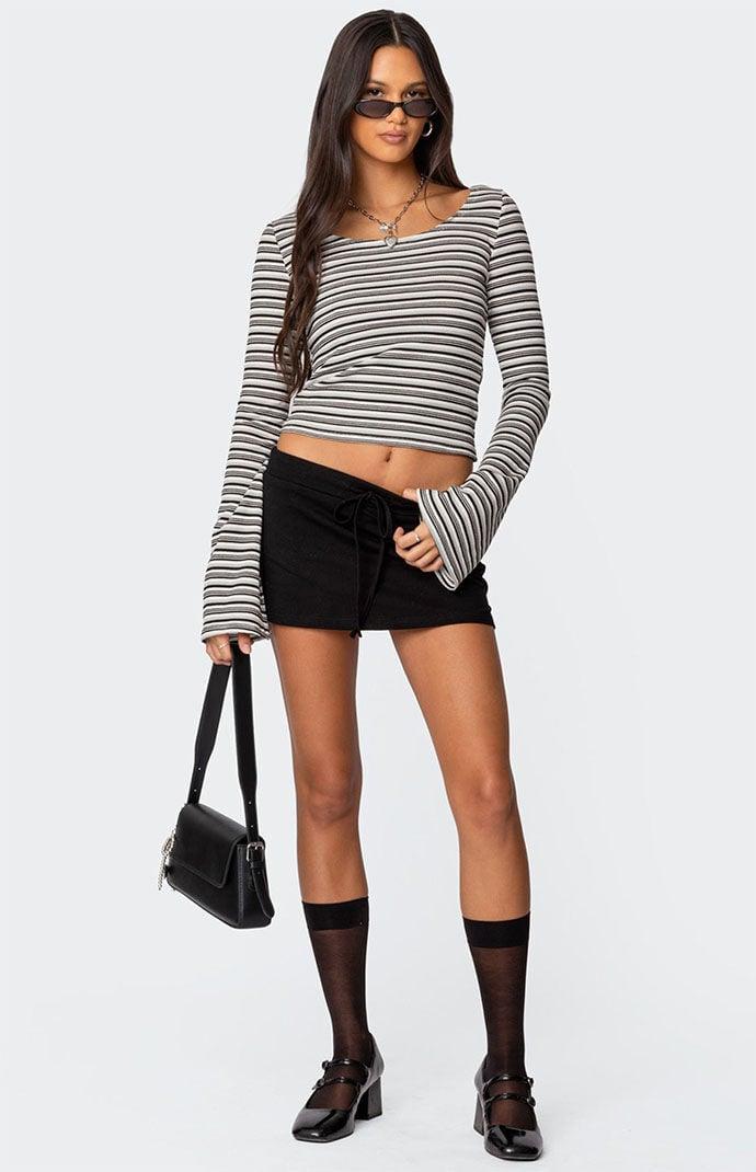 Edikted Women's Lilia Striped Top - Product Image