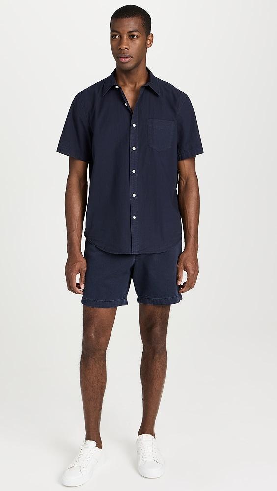 Alex Mill Short Sleeve Mill Shirt in Paper Poplin | Shopbop Product Image