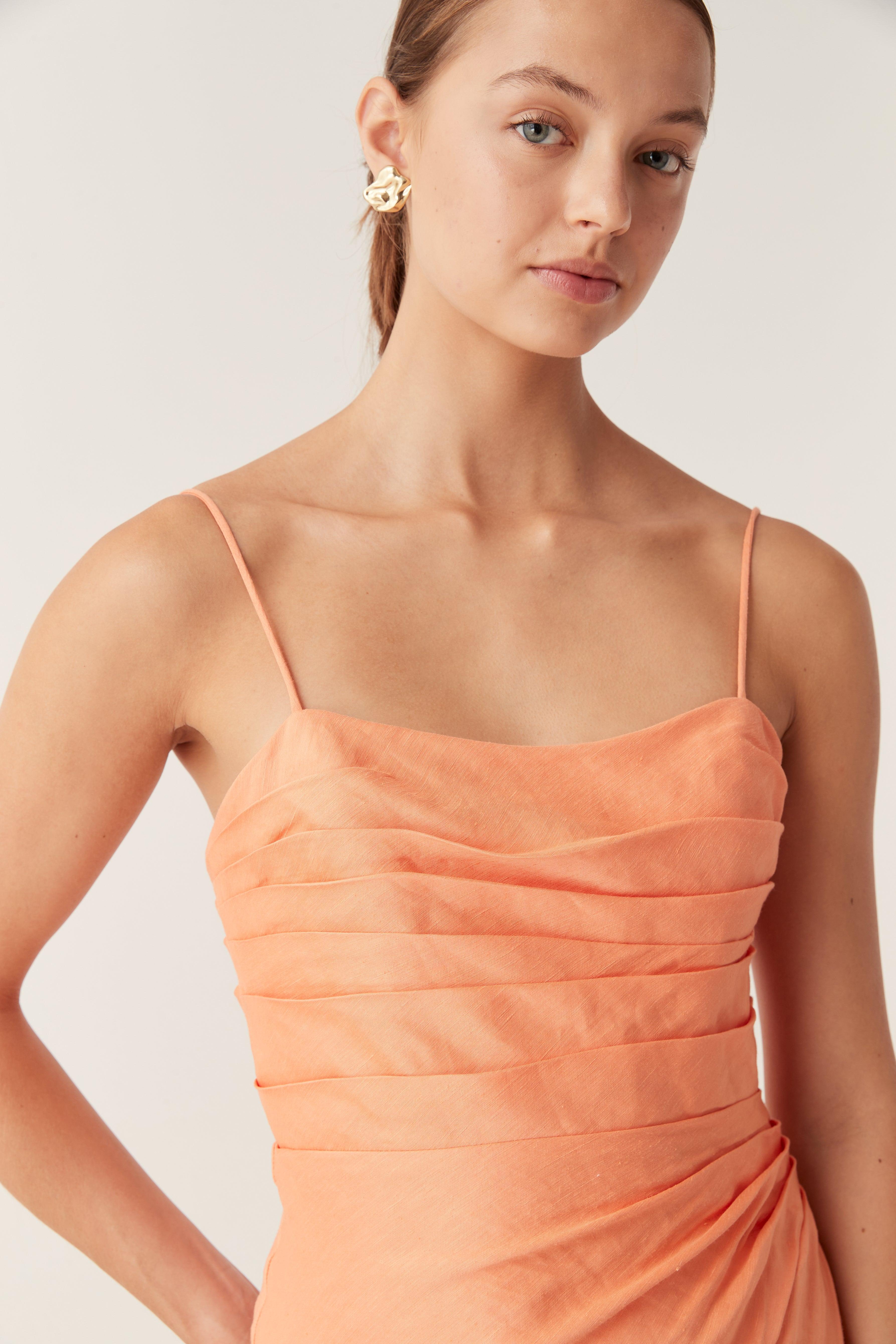 Clarice Draped Maxi Dress Product Image