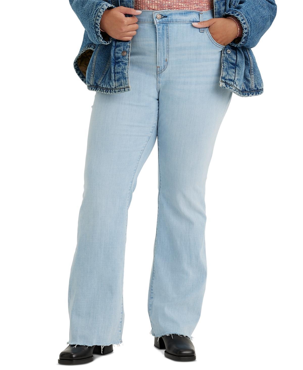 Levis Plus Size 726 High Rise Flare Leg Denim Jeans Product Image